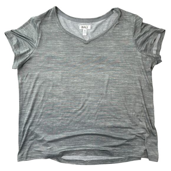 BALI Heather Gray Athletic T-Shirt Classic Size XL - Picture 1 of 5